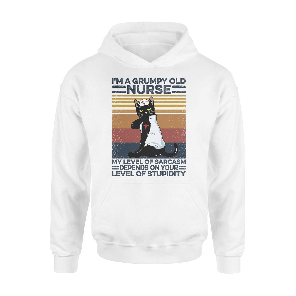 Nurse, Cat I'm A Grumpy Old Nurse - Standard Hoodie - PERSONAL84