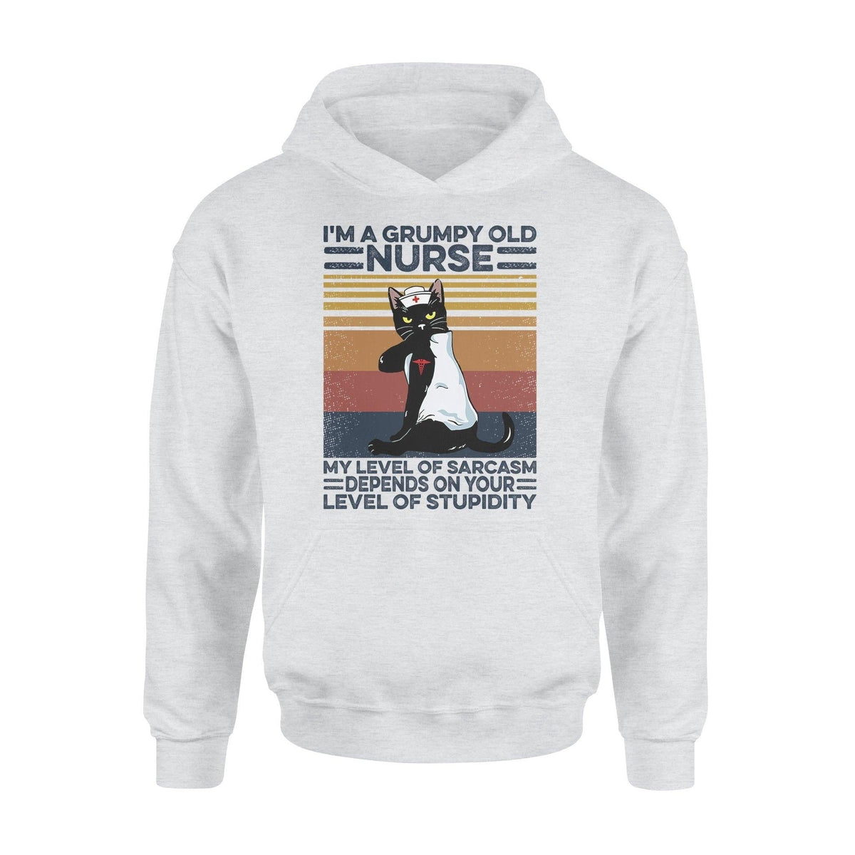 Nurse, Cat I'm A Grumpy Old Nurse - Standard Hoodie - PERSONAL84