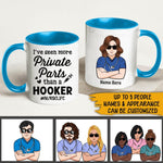 Nurse Christmas Custom Mug I've Seen More Private Parts Than A Hooker Personalized Gift For Coworkers - PERSONAL84