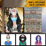 Nurse Custom Poster I Was Born To Be A Nurse Personalized Gift - PERSONAL84