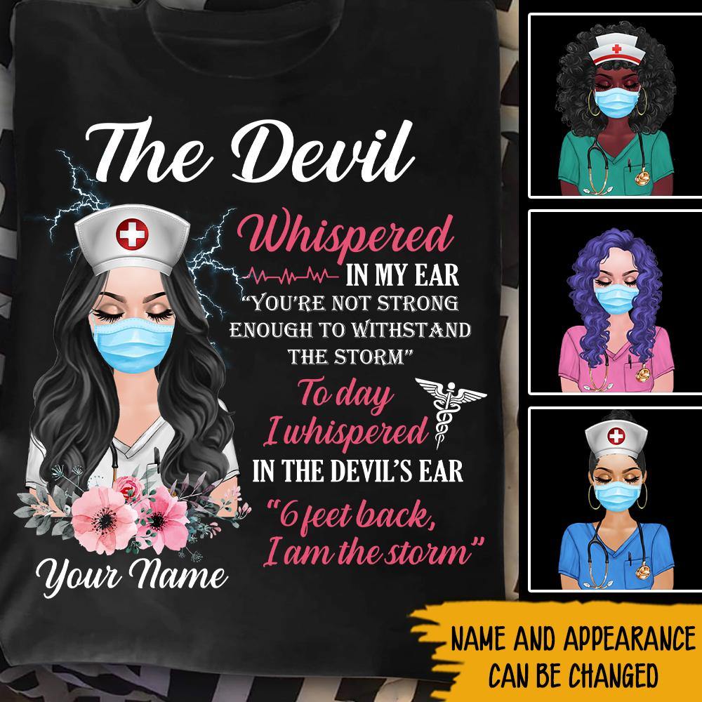 Nurse Custom T Shirt I Am The Storm Personalized Gift - PERSONAL84