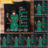 Nurse Custom T Shirt She&#39;s Black She&#39;s Queen Living Her Best Life Personalized Gift - PERSONAL84