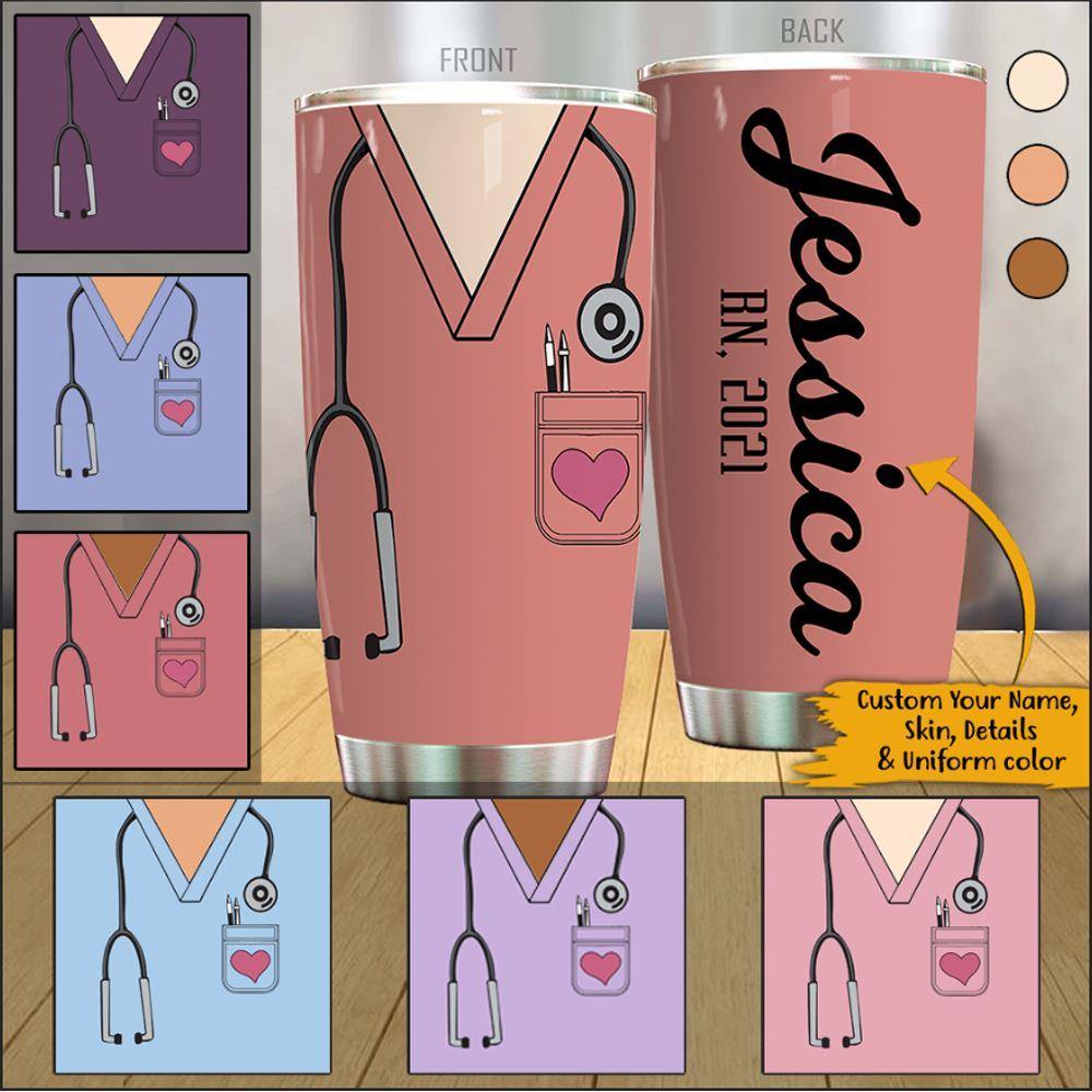 Nurse Custom Tumbler Cute Nurse Personalized Gift - PERSONAL84