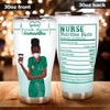 Nurse Custom Tumbler Nurse Life Nutrition Facts Personalized Gift - PERSONAL84