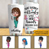 Nurse Custom Tumbler She Works Willingly With Her Hands Personalized Gift - PERSONAL84
