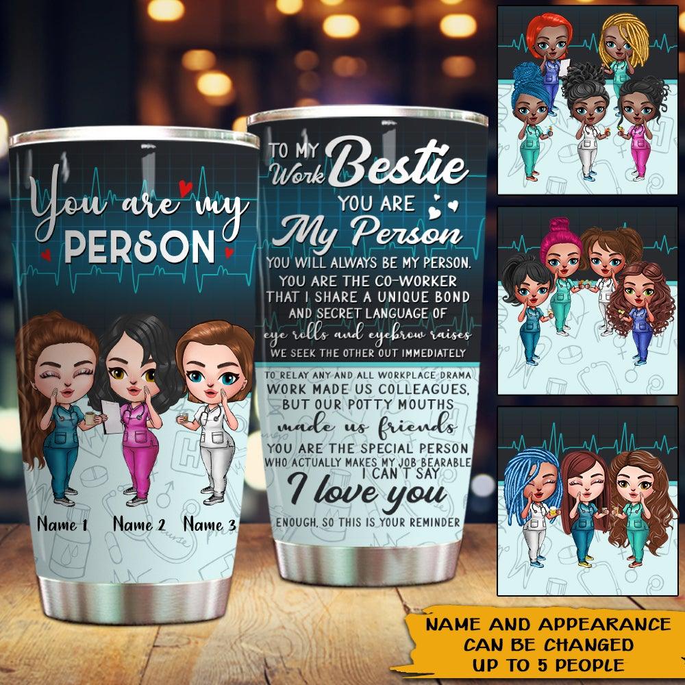 Bonding Over Alcohol With Besties - Personalized 30oz Tumbler