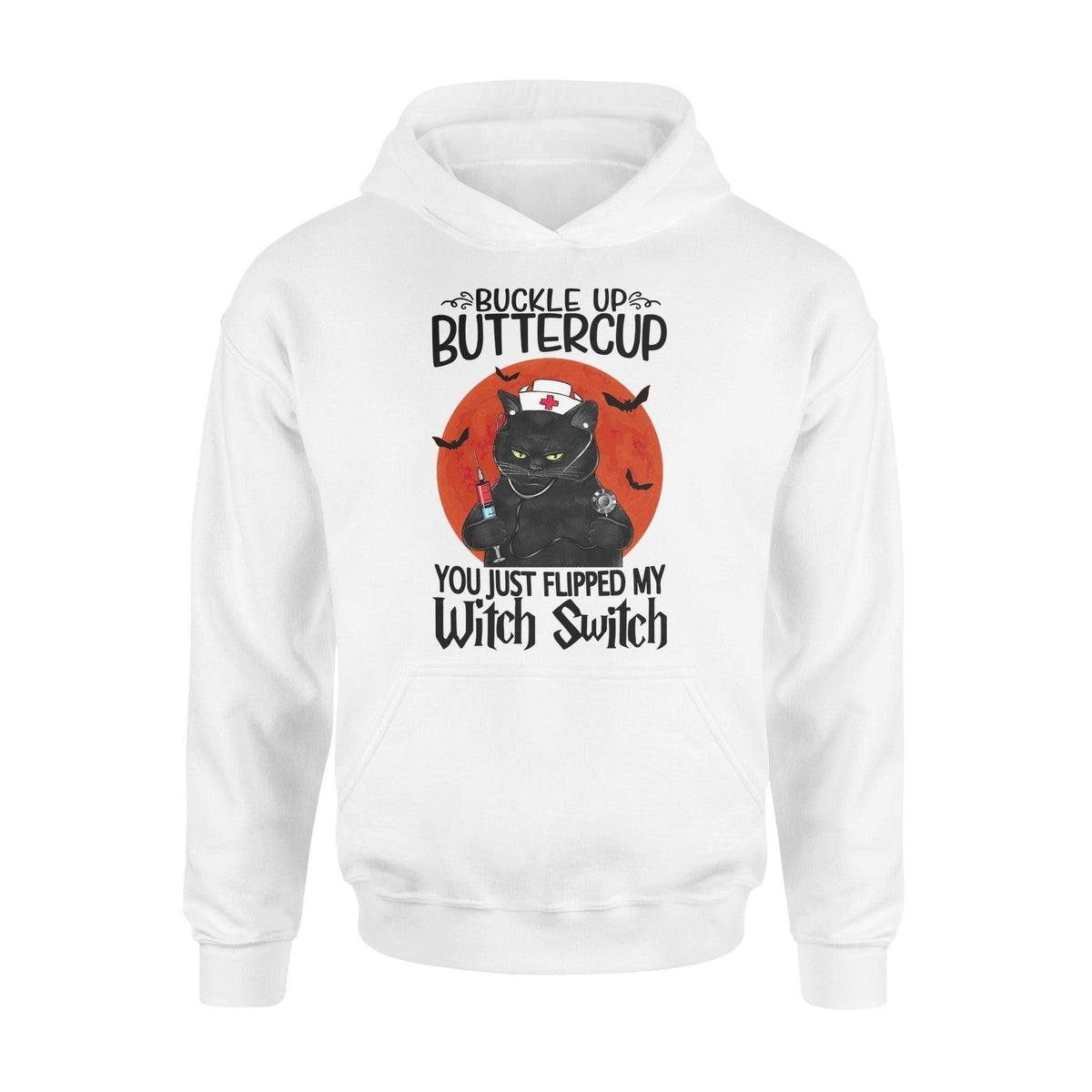 Nurse, Halloween Buckle Up Buttercup - Standard Hoodie - PERSONAL84