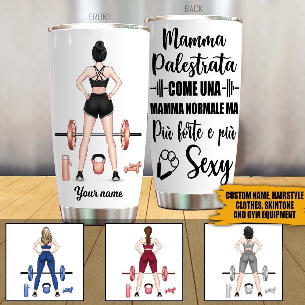 Palestrata Custom Italian Tumbler Gym Mom Personalized Gift - PERSONAL84