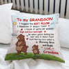 Grandma Custom Pillow Hugged This Feel My Love Within Bear Personalized Gift