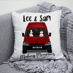 Camping Couple Custom Pillow Making Memories Motorhome Personalized Gift