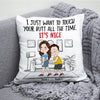 Couple Custom Pillow I Just Want To Touch Your Butt All The Times Personalized Gift For Her