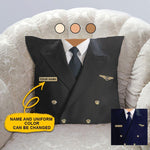 Pilot Custom Pillow Pilot Uniform Personalized Gift - PERSONAL84