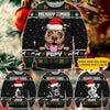 Pit bull Sweatshirt Knitting Pattern Fullprint Customized Name Pit Bull Merry Xmas - PERSONAL84
