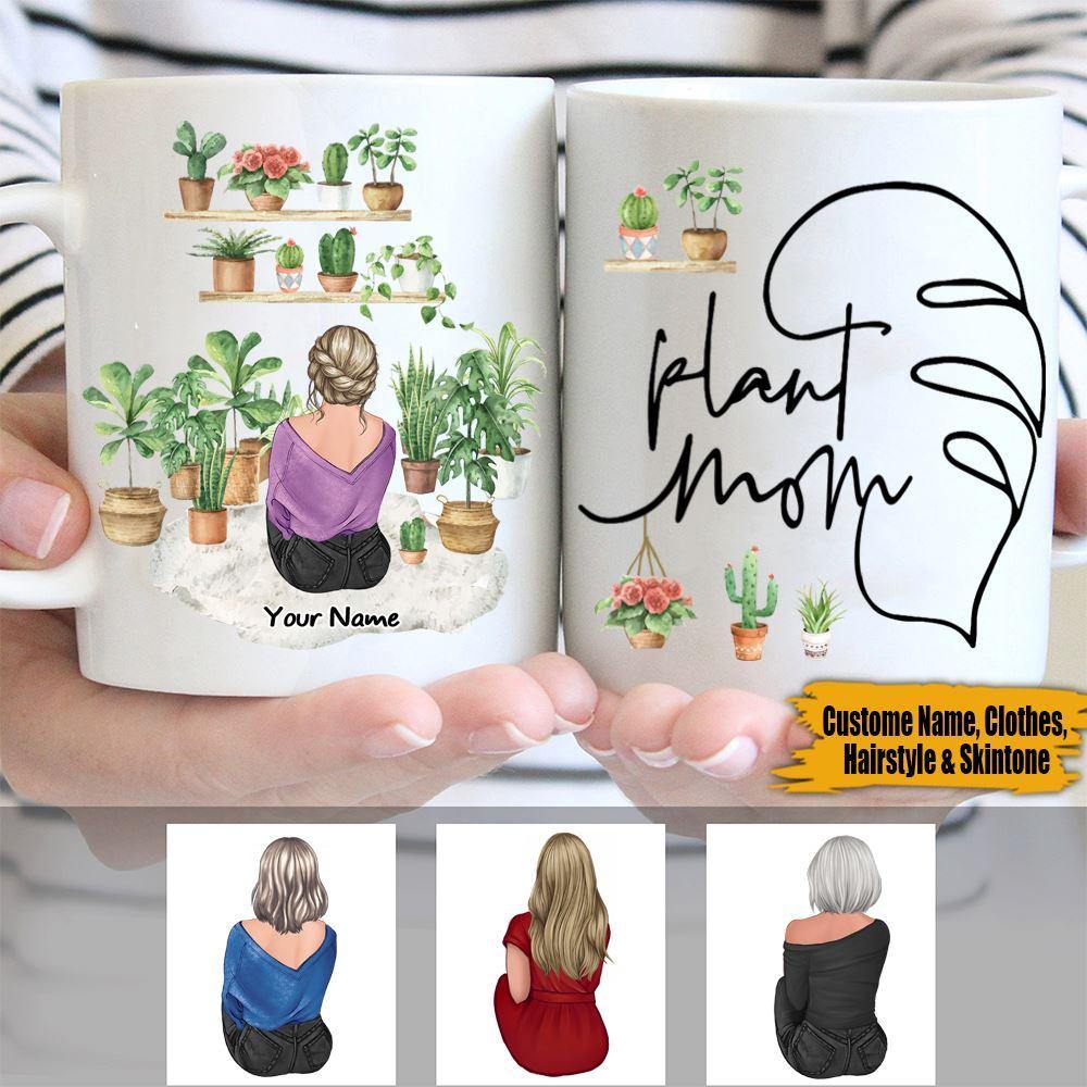 Plant Mother's Day Custom Mug Plant Mom Personalized Gift - PERSONAL84