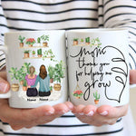 Plant Mother's Day Custom Mug Thank You For Helping Me Grow Personalized Gift - PERSONAL84