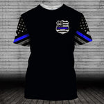 Police Custom All Over Printed Shirt I Back The Blue Personalized Gift - PERSONAL84