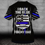 Police Custom All Over Printed Shirt I Back The Blue Personalized Gift - PERSONAL84