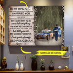 Police Officer Custom Poster To My Wife Our Home Ain't No Castle Couple Valentine's Day Personalized Gift - PERSONAL84