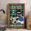 Bathroom Custom Poster Hello Sweet Cheeks Have A Seat Personalized Gift