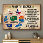 Veteran Custom Poster I Have Done Things That Haunt Me At Night Personalized Gift