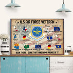 Veteran Custom Poster Divisions And Base Personalized Gift