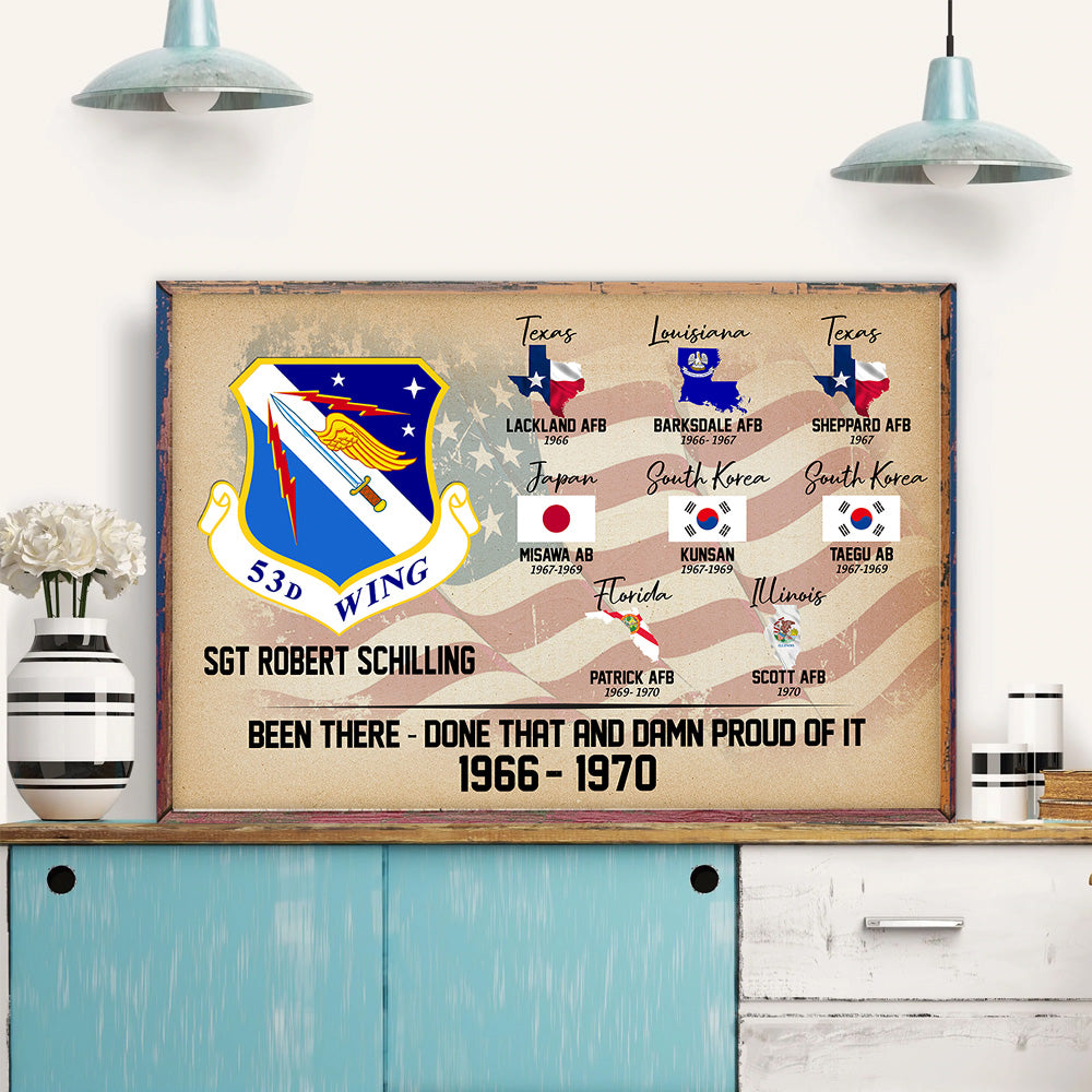 Veteran Custom Poster Been There Done That And Damn Proud Of It Personalized Gift