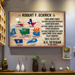 Veteran Custom Poster I Have Done Things That Haunt Me At Night Personalized Gift