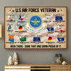 Veteran Custom Poster Divisions And Base Personalized Gift