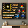 Veteran Custom Poster Military Base and Time Personalized Gift