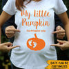 Pregnancy Custom Shirt Halloween My Little Pumpkin Personalized Gift - PERSONAL84