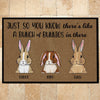 Rabbit Custom Doormat Just So You Know There&#39;s like A Bunch Of Bunnies In There - PERSONAL84