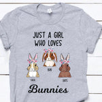 Rabbit Custom Shirt Just A Girl Who Loves Bunnies - PERSONAL84