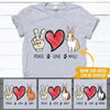 Rabbit Shirt Customized Peace Love Rabbit Personalized Gift - PERSONAL84