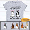 Rabbit Shirt Personalized Name and Breed Talk About Rabbits Personalized Gift - PERSONAL84