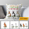 Rabbits Pillow Customized I Work Hard So My Rabbits Can Have A Better Life Personalized gifts - PERSONAL84