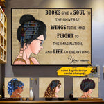 Reading Books Custom Poster Books Give A Soul To The Universe Personalized Gift - PERSONAL84