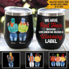 Redhead Custom Wine Tumber Because God Knew We Need Warning Label Personalized Gift - PERSONAL84