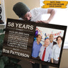 Retirement Gift Custom Canvas Years Of Employment Personalized Gift - PERSONAL84
