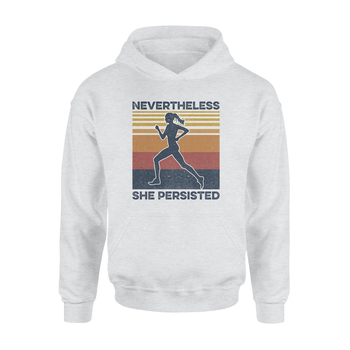 Running Nevertheless She Persisted Running - Standard Hoodie - PERSONAL84