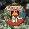 Shih Tzu Circle Ornament Personalized Name And Color Shihbells Ring - PERSONAL84