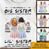 Sister Bestie Custom T Shirt Drinking Backside Proud Sisters Personalized Gift - PERSONAL84