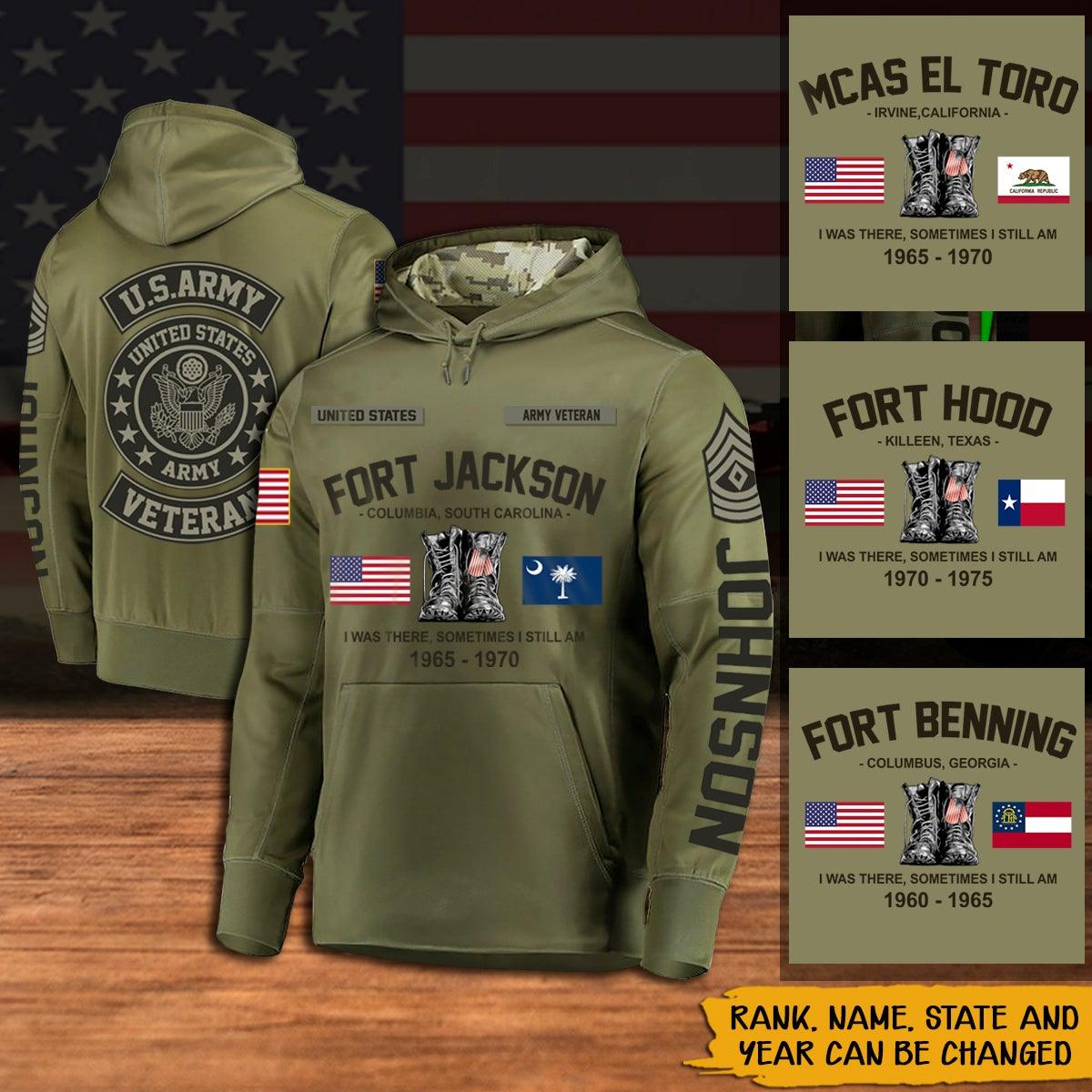 Soldier Custom 3D Hoodie I Was There Sometimes I Still Am Army Veteran Personalized Gift - PERSONAL84