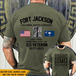 Soldier Custom All Over Printed Shirt Straight Outta Military Base Personalized Gift - PERSONAL84