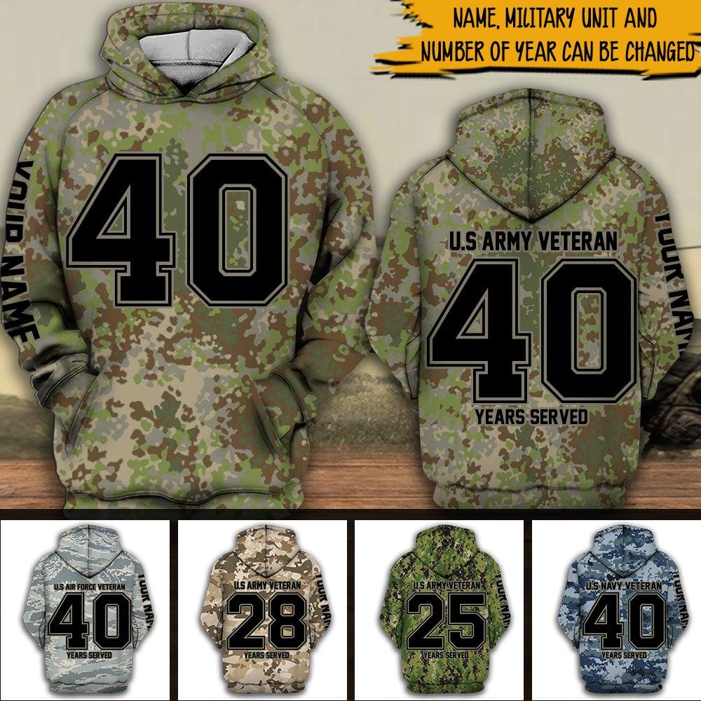 Soldier Custom Hoodie American Football Uniform Personalized Gift - PERSONAL84