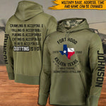 Soldier Custom Hoodie Quitting Is Not Personalized Gift - PERSONAL84