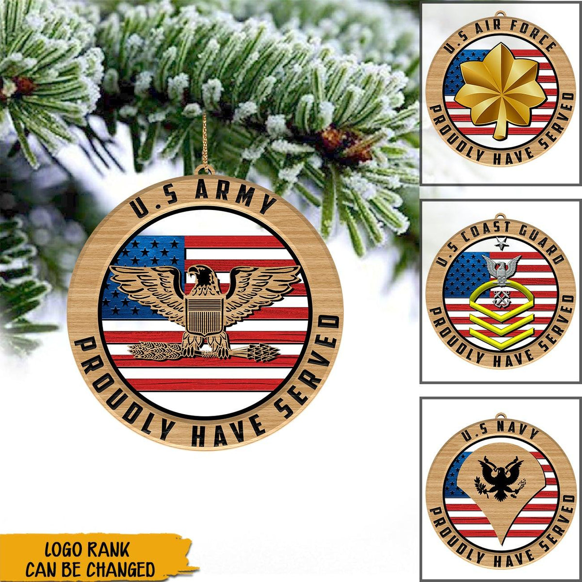 Soldier Custom Ornament Proudly Have Served Personalized Gift For Christmass - PERSONAL84