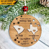 Soldier Custom Ornament When You Are Military&#39;s Wife The Miles Don&#39;t Matter Personalized Gift - PERSONAL84