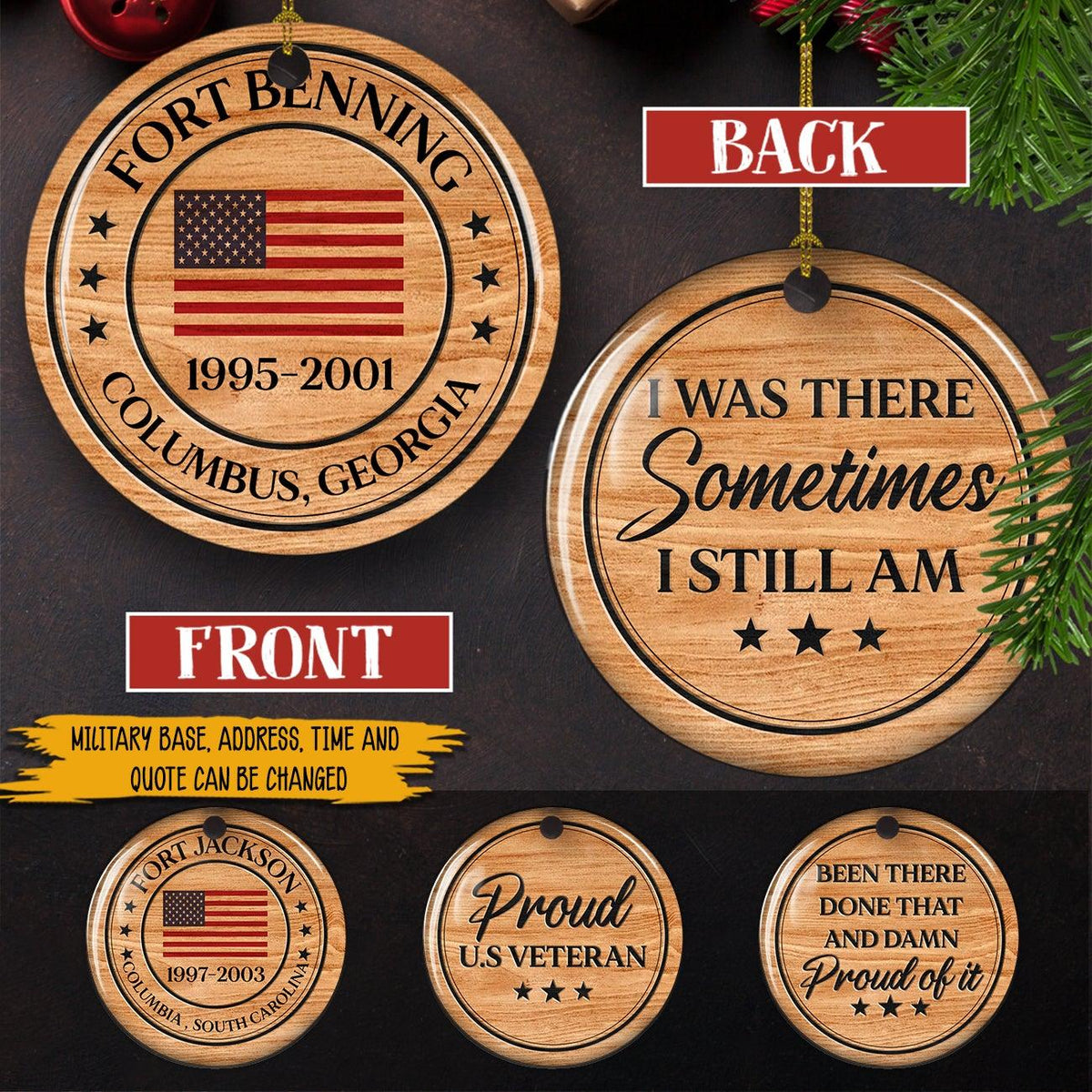 Soldier Custom Shape Ornamnet Military Base Personalized Gift for Christmas - PERSONAL84