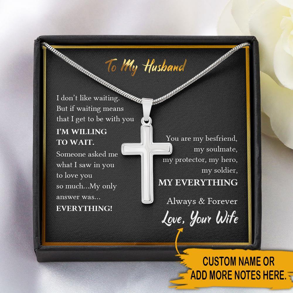 Soldier Husband Custom Necklace You Are My Husband My Hero My Protector My Everything Personalized Gift - PERSONAL84