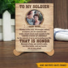 Soldier&#39;s Mom Custom Poster To My Son Personalized Gift - PERSONAL84